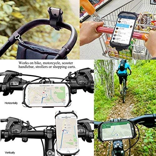 AGOZ IPhone Bike Monte for Motorcycle Mountain Road Bicycle, berço do guidão do portador de telefone celular para