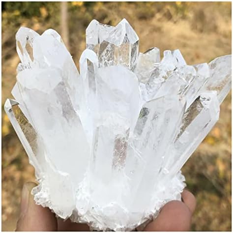 Antiguidades raras raras de quartzo branco cluster amostra mineral cura antiguidades exorcizes maus espíritos dinheiro