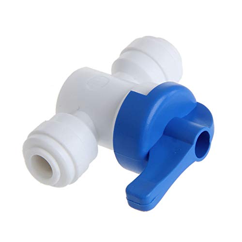 Válvula de esfera 6mm 1/4 Tubo Od Porta Plástico Sistema de água Conector W315