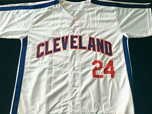 Corbin Bernsen - Roger Dorn no filme Major League - assinou a camisa de beisebol White Cleveland com Beckett Coa