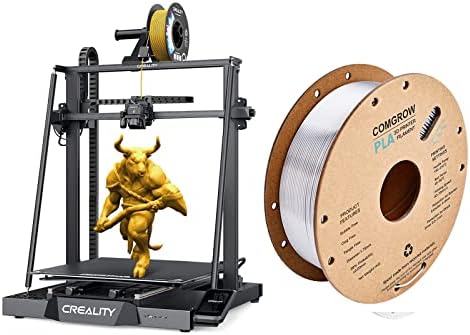 Crealidade oficial CR-M4 Impressora 3D e filamento de impressora 3D de prata metálica brilhante de seda
