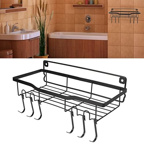 Organizador do chuveiro YYQTGG, Anti Falling Iron Shower Rack ventilou forte adesão para o banheiro