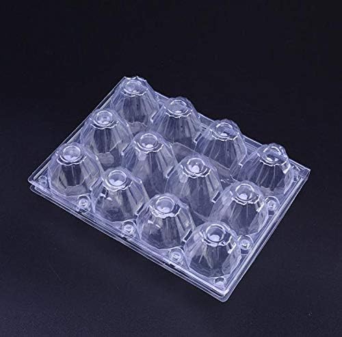 Anncus 500pcs 12 orifícios 193*147*63mm ovos de codorna recipiente Plástico Caixas de armazenamento de ovo transparente de ovo SN2226