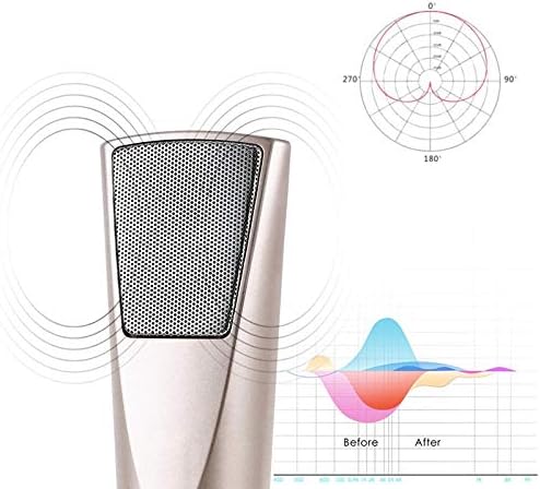 Zldqbh Telefone VÍDEO DE VÍDEO DE VÍDEO DE VÍDEO DE MICROPONE RECORDEÇÃO K MICROPONE DO CONDENSER DO SONG COM