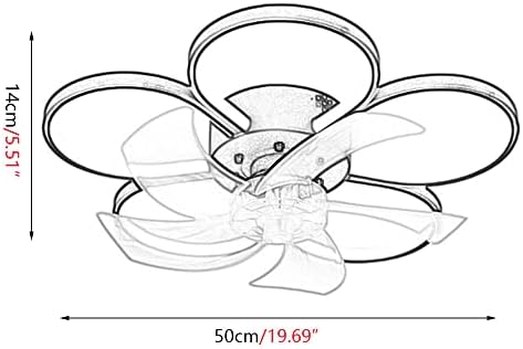 Luzes de ventilador de teto de quarto mgjxtwg casa moderna sala de estar de estar silencioso lustre nórdico Luz de teto com