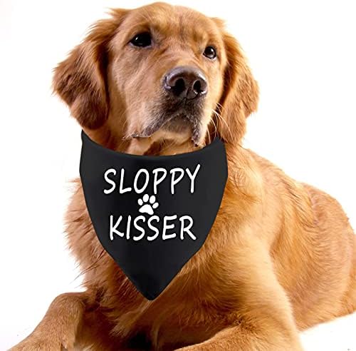 1 peça engraçada cachorro bandana sloppy beisser cachorro bandana fofa cachorro bandana sobre o colarinho