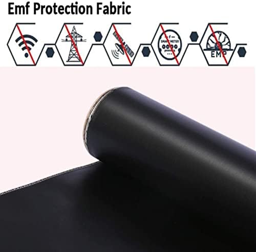 CXSMKP Black EMI RFID BLOCK-BLOCK BLOCK WIFI/RF Material de cobre de níquel de níquel Faraday Fabric