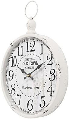 Relógio de parede retro menterry. Relógios de parede de estilo antigo vintage. Relógios silenciosos de parede silenciosos da bateria