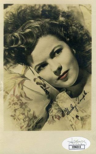Shirley Temple JSA CoA assinou o Autograph de Carvt Photo GPC Govt de 1940