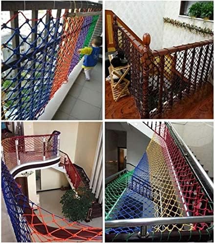 Geonv 20m Rede de segurança infantil, escadas Anti-queda líquido de gato líquido Railing Protection Protection beliche beliche decoração rede de escalada rede de escalada ao ar livre rede
