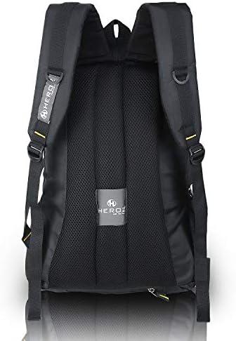 Heroz Unissex-Adult Harbor Unissex Nylon 28 L Viagem Laptop Backpack Resistente a água Slim Durável Notebook 153-tudo se encaixa em até 15,6 polegadas preto médio preto