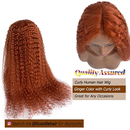 Deep Ginger Human Human Lace Front Wigs pré -arrancados 13x1 parte de renda peruca brasileira cabelo humano humano