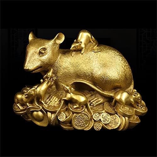 N/A Mesa de cobre Ornamentos de estilo chinês Brass Animal Figureations Decor Home Decor Crafts