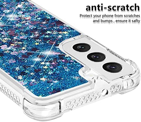 Capa de capa de telefone Compatível com estojo de glitter com a caixa Samsung Galaxy S22 compatível com mulheres meninas femininas