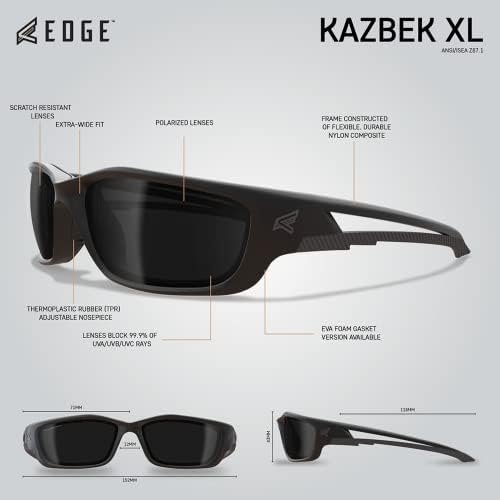 Aresto kazbek xl wide fit wrap-around glasses de segurança premium anti-arranhão não deslizamento uv400 copos para