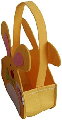 VEFSU Styles 2 Gift Candy Bunny Bag Bag Yellow Saco de Páscoa e Tote Rabbit Branco Branco Têxtil Bolsa de Armazenamento Transparente