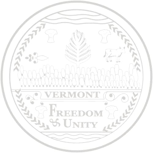 Estado de Vermont - Oficialmente licenciado - Estado oficial do estado de prata.