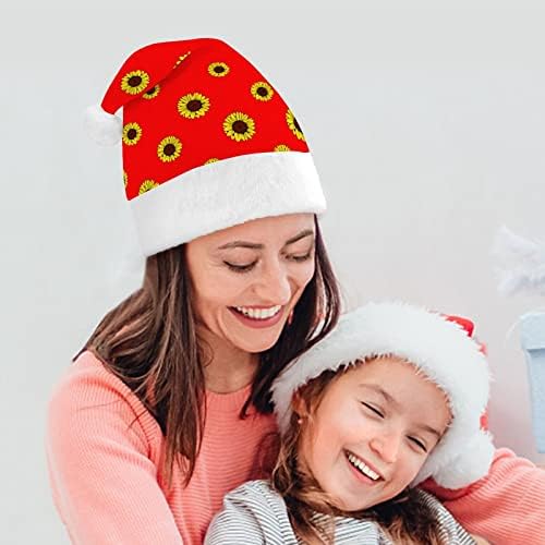 Chapéu de Natal de Girassol Chapéu de Natal Papai Noel Chapé