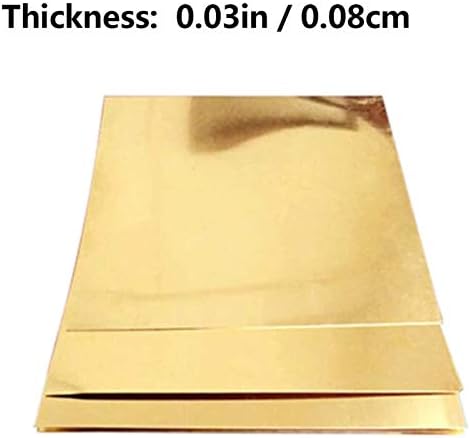 Zhengyyuu Brass Placa de cobre Folha de metal de metal placa de folha de metal alumínio amplamente utilizado no desenvolvimento