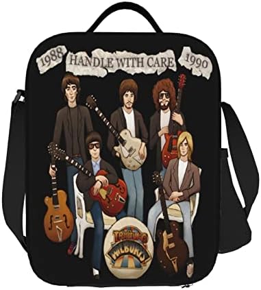 ALANDBOB MUSICA MUSICA VIAGEM WILBURYS BANDO MULHERM Lunhantes Tote Men Lanchas Lunhantes Contêiner de armazenamento transportador