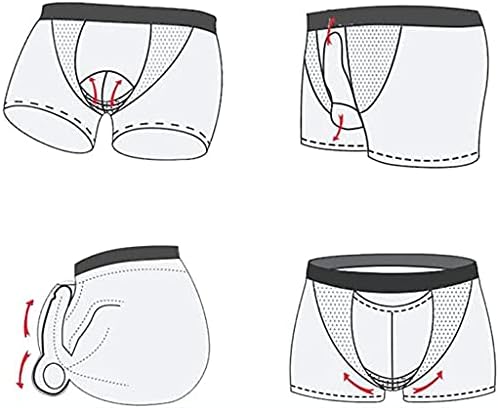 3PCs Magnetic Underwear Boxershorts Para homens, calcinha de terapia de próstata turmalina, promove o crescimento secundário