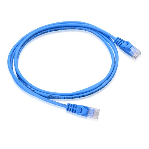 A cabo Matters 10 Gbps 5-Packless Cat6 Cabo Ethernet Ultra Fin 3 pés em azul