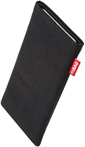 Fitbag Rave Black personalizado manga personalizada para oppo reno2 | Feito na Alemanha | Tampa da caixa de bolsas de tecido fino com forro de microfibra para limpeza de exibição