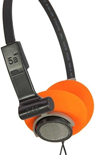 Fones de ouvido em estrela feita de hi-fi hi-fi fone de ouvido laranja malha de aço de aço com macaco de 3,5 mm