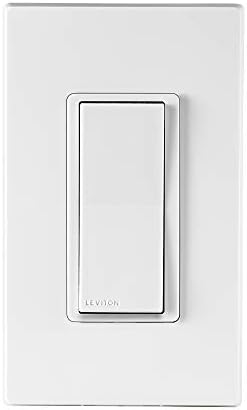 Leviton D215S-1BW Decora Smart Wi-Fi, nenhum hub necessário 15A Chave de luz 3-PACK