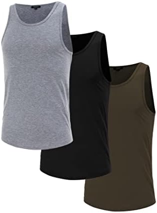 Turrendy Men's 3 Pack Tampo Tamas de treino Camisa de treino seco Fit Fit