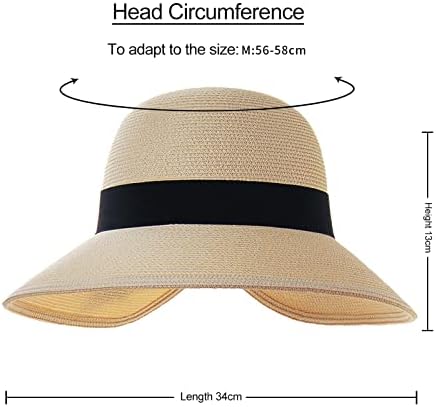 Tialarts Straw Sun Hats for Women Breathable Packable UPF Feminino Panamá Ponytail Buns Ponycaps Plain Beach Sun Hat