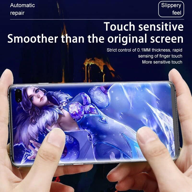 Protetor de tela de filme de hidrogel por PORRVDP para iPhone 12 Pro Max, 2 PCS Filme de proteção à TPU transparente [Clear HD] [alta sensibilidade] [ID da face Desbloqueável compatível]