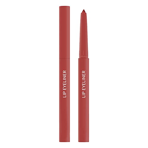 Plumpador de lábios instantâneos à prova d'água não manchas de batom lápis lápis borda de borda rosa Mattes Lip Solid Lip Liner