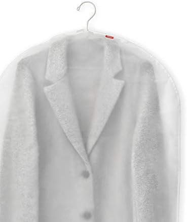 Rayen 2030.11 roupas de guarda -roupa capa de vestido resistente a poeira, umidade e mariposas | 60 x 100 cm | Translúcido