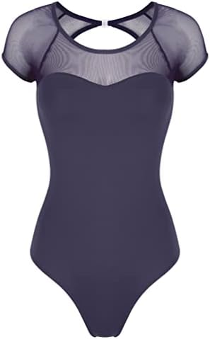 Tiaobug feminino adulto sem mangas dança de balé de camisola tanque colhonia de ginástica collant