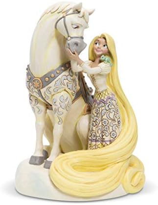 Tradições da Enesco Disney por Jim Shore White Woodland Tangled Rapunzel Figure, 8,78 polegadas, multicolor