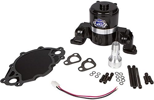 Bomba de água elétrica Compatível com Ford Small Block 35 gpm, alumínio preto, 289, 302, 351W, 5.0L, 5,8L