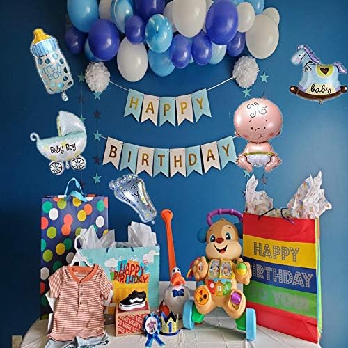Balões de festa do chá de bebê da Páscoa 5pcs Balões de hélio Balões de menino de menino de aniversário decoração de balões