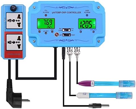 Digital Tester PH/Temp/ORP Controlador Detector de qualidade de água BNC Testador de qualidade da água do tipo BNC para monitor de aquário