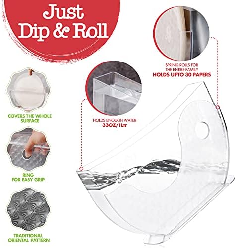 Oishi Tableware Arroz Papel-Spring-Spring Roll tigela, suporte de papel de arroz para embalagens de papel de arroz