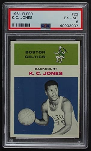 1961 Fleer 22 KC Jones Boston Celtics PSA PSA 6.00 Celtics São Francisco