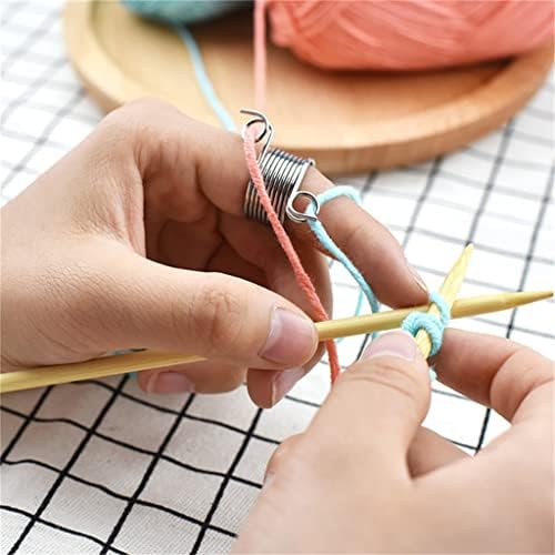 YFQHDD YARN BACA Organizador de tricô agulhas de tricô Gancho para ferramenta de costura artesanal de crochê DIY com bolsa (cor: cinza, tamanho