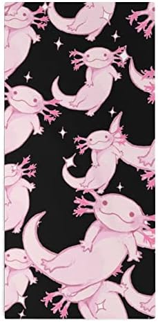 Cartoon Pink Axolotl Toalha de toalha premium pano de lavagem de pano para spa de hotel e banheiro