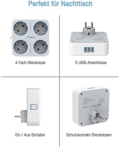 Cujux Multi Outlets Expander Wall Soque