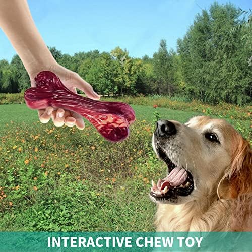 4Pawslife Tough Dog Toys para mastigadores agressivos, Toys de cães de cães de cachorro grandes brinquedos de ossos de cachorro feitos