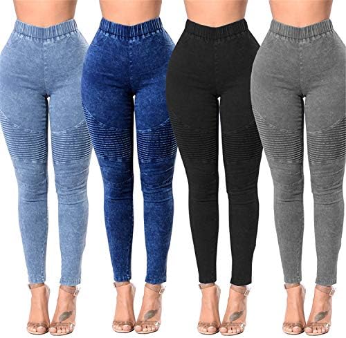 ANDONGNYWELL FEMNIMENTO HIGN CAIS PALHAS DE JEVENS DE JEANS DE JEANS DE VOLTA CHUPLETRAS DE NATURAS