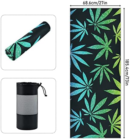 Aunhenstern Yoga Blanket LGBT-Rainbow-Cannabis-Leaf Towel Yoga Mat Toalha