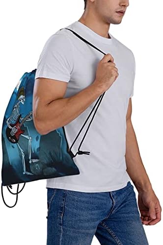 Bolsas de cordão do crânio de Ohiokwei, bolsa de mochila esporte saco de ginástica saco de saco de string de saco de ioga