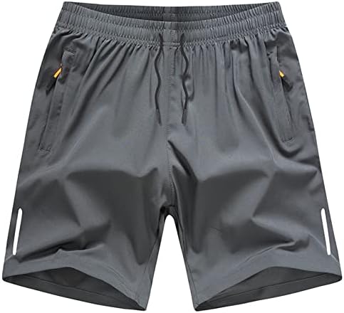 Hansber Kids Boys Shorts casuais seco Quick seco solto de basquete esportivo shorts de verão shorts de suor com zíper bolsos
