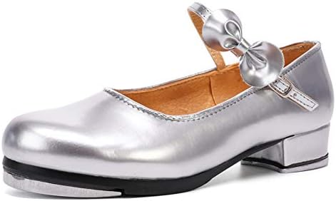 Hroyl Boys & Grils Tap Shoes Unisex Tap Shoes Tap Shoes for Kids Tap Shoes para criança meninas, TL208/258